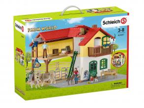 Schleich Falusi ház istállóval és állatokkal