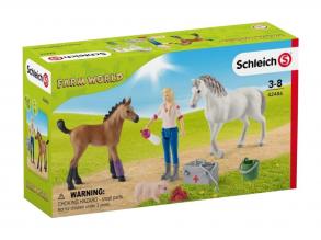 Schleich Orvoslátogatás kancánál és csikóknál