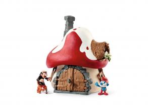 Schleich törp ház figurával