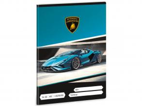 Ars Una: Lamborghini kék 1.osztályos vonalas füzet A/5