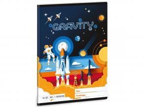Ars Una: Gravity urhajós 1.osztályos vonalas füzet A/5