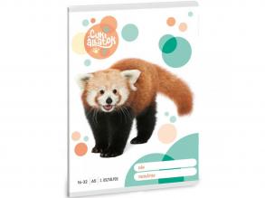 Ars Una: Cuki állatok - Vörös panda 2. osztályos vonalas füzet 32 lapos A/5