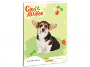 Ars Una: Cuki állatok - Welsh Corgi 2.osztályos vonalas füzet A/5