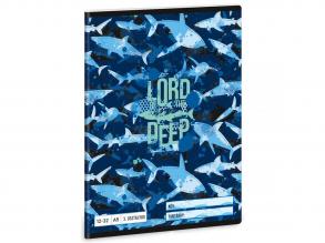 Ars Una: Lord of the Deep cápás 3.osztályos vonalas füzet A/5