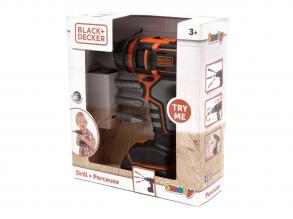 Smoby Black&Decker fúró 3 bittel