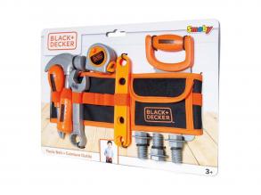 Smoby Black & Decker játék szerszámöv szerszámokkal, 12 darabos