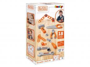 Smoby Black&Decker szerszámkészlet, 18 darabos.