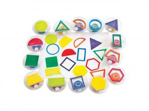 Colorations  Easy Grip bélyegző geometrikus, 14 darab.