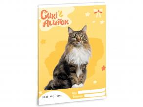 Ars Una: Cuki állatok - Norvég macska sima lapú füzet A/5