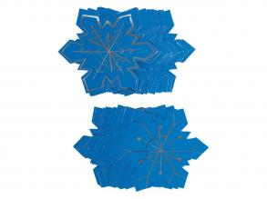 Colourations - karcolós hópehely díszek, 36 db.