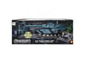 RC Terepmintás távirányítós tank fénnyel és hanggal 1/32