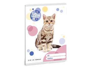 Ars Una: Cuki amerikai rövidszőrű macska vonalas füzet A/5 21-32