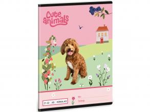 Ars Una: Cute Animals - Doggie vonalas füzet A/5 21-32