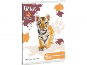 Ars Una: Bátor Mancsok - Tigris vonalas füzet A/5 21-32