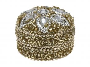 Tárolódoboz 4x3 cm arany, 36 darabos szett