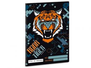 Roar of the Tiger 4.osztályos kockás füzet A/5