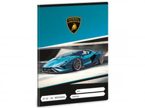 Ars Una: Lamborghini kék négyzethálós füzet A/5