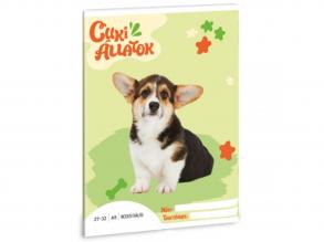 Ars Una: Cuki Állatok - Welsh Corgi kockás füzet A/5 27-32