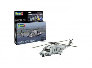 Revell modellkészlet  NH90 NFH Marine helikopter, 1:72  alapszínekkel, aqua színben