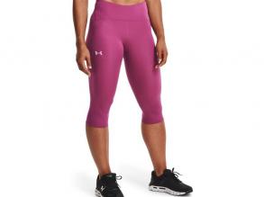 W Ua Fly Fast Speed Capri Under Armour női pink színű futás melegítő nadrág 3/4-es