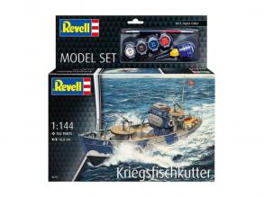 Revell modellező készlet  KFK (Kriegsfischkutter, háborús halászhajó) 1:144  102 alkatrész.