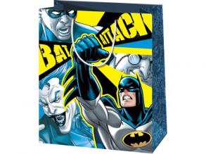 Batman mintás közepes méretű ajándéktáska 18x23x10cm-es