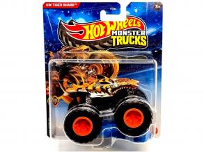Hot Wheels Monster Trucks: Tiger Shark narancssárga kisautó 1/64  Mattel