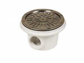 Fenékürítő fóliás AISI 316L ráccsal O200mm 6/4"