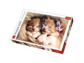 Alvó kiscicák 500db-os prémium puzzle - Trefl