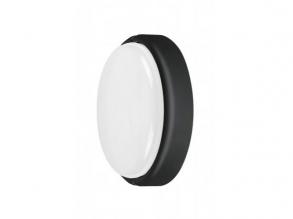 LED lámpatest , mennyezeti , 15W , kerek , természetes fehér , fekete , kültéri , IP54 , Rábalux , HORT
