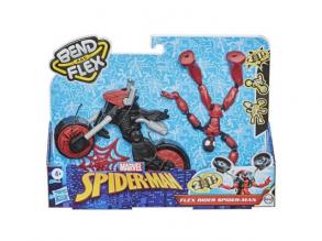 Bosszúállók Bend and Flex Rider Pókember figura motorral - Hasbro