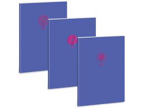 Ars Una: Soft Touch Violet Spring extra kapcsos sima füzet A/4