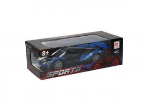 RC távirányítós kék versenyautó
