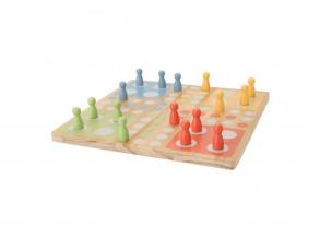 Fából készült társasjáték Ludo