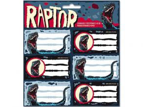 Ars Una: Raptor csomagolt füzetcímke 3x6db-os