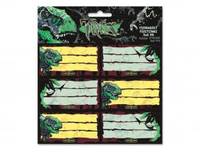 Ars Una: T-Rex csomagolt füzetcímke 3x6 db-os