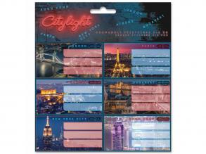 Ars Una: Citylight csomagolt füzetcímke 3x6 db-os
