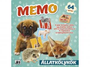 Memória fejlesztő könyv- Állatkölykök