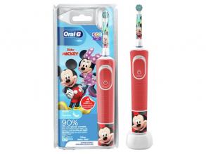Oral-B D100 Vitality Mickey piros gyerek elektromos fogkefe