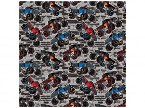 Monster Truck mintás csomagolópapír 100x70cm-es