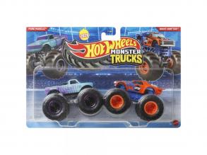Hot Wheels Monster Trucks: Pure Muscle vs Night Shifter kisautó 2db-os csomag 1/64 - Mattel