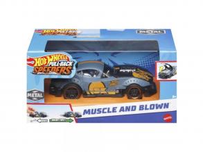 Hot Wheels: Pull-Back Speeders Muscle and Blown hátrahúzható fém kisautó modell 1/43 - Mattel