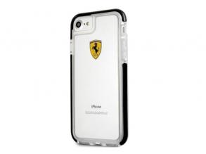 Ferrari iPhone 7 átlátszó fényes fekete tok