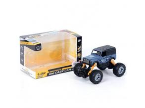 Off-Road hátrahúzós szürke Land Rover terepjáró 1/32