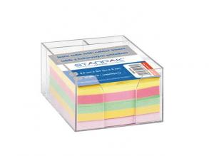 Műanyag jegyzettömb tartó 500 lapos színes jegyzettömbbel - Starpak