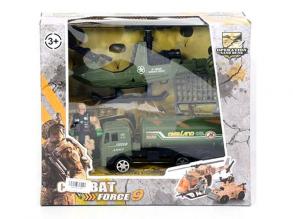 Combat Force 9 Katonai játék szett teherautóval