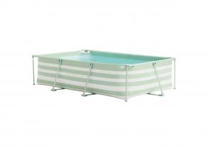 Swim Essentials Luxury zöld csíkos medence, 300x200x75cm