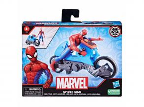 Spiderman Web Cycle - Pókember hálóvető motorbiciklivel, 15 cm