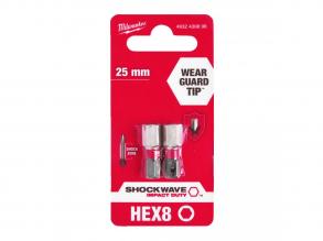 Milwaukee Shockwave bit Hex8 25mm-2db