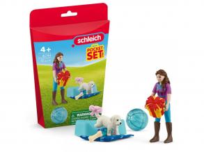Schleich: Születésnapi buli Lizával és kutyusával játékszett (42744)